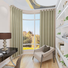 Load image into Gallery viewer, Set of 2 Curtains With Metal Eyelets Ombre Backout Grommet Curtain Panels-3 Colors