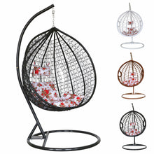 Load image into Gallery viewer, Rattan Hanging Egg swing Chair with stand -3 color