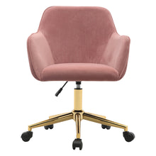 Load image into Gallery viewer, Frosted Adjustable Swivel Velvet Office Chair