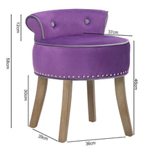 Load image into Gallery viewer, Dressing Table Stool Velvet Makeup Piano Chair