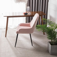 Load image into Gallery viewer, Velvet Leisure Dining Chair, Light Pink