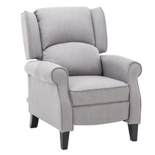 Load image into Gallery viewer, Fabric Wingback Recliner Armchair