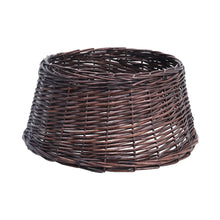 Load image into Gallery viewer, Livingandhome Wicker Christmas Tree Collar Skirt Rattan Xmas Tree Basket Ring Base, SW0309