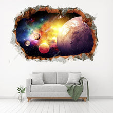 Load image into Gallery viewer, 3D Wall Stickers Planet Universe Galaxy Outer Space Spacecraft Astronaut
