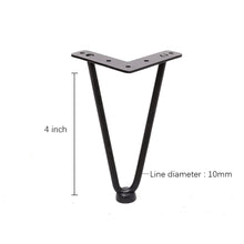 Load image into Gallery viewer, Metal Hairpin Furniture Table Legs