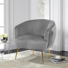 Load image into Gallery viewer, Scallop Oyster Shell Accent Pleated Chair