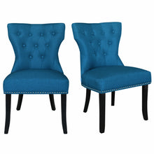 Load image into Gallery viewer, Set of 2 Modern Buttoned Dining Chairs