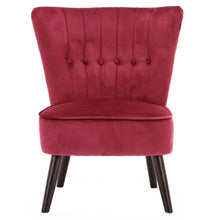 Load image into Gallery viewer, Velvet Accent Chair With Buttons