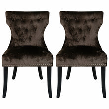 Load image into Gallery viewer, Set of 2 Modern Buttoned Dining Chairs