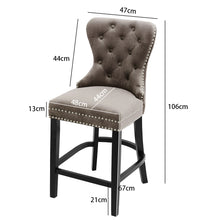 Load image into Gallery viewer, Vintage Velvet Bar Stools Chairs