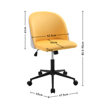 Load image into Gallery viewer, Velvet Swivel Modern Office Chair Height Adjustable for Home Office