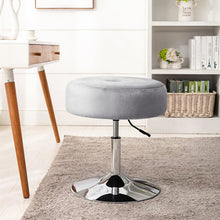 Load image into Gallery viewer, 360° Swivel Velvet Bar Stool Gas Lift Dressing Table Stool