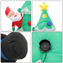 Load image into Gallery viewer, Inflatable Xmas Tree Snowman Air Blown with 7 LED Lamp UK Plug Garden Decor, SC0004