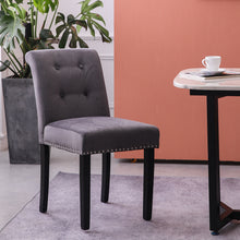 Load image into Gallery viewer, Set of 2 Elegant Buttoned Dining Chairs