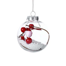 Load image into Gallery viewer, 5 Pcs Christmas Glass Balls Decorative Hanging Ornaments for Christmas Tree