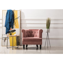 Load image into Gallery viewer, Soft Armchair Curved Accent Chair