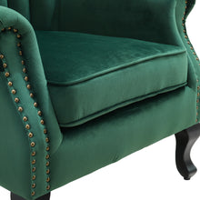 Load image into Gallery viewer, Livingandhome Velvet Channel Occasional Armchair Sofa Chair