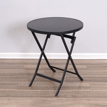Load image into Gallery viewer, Outdoor Folding Round Garden Coffee Table, 60x60x70CM
