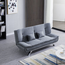 Load image into Gallery viewer, Grey Shell 3 Seater Recliner Sofa Bed