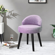 Load image into Gallery viewer, Velvet Upholstered Dressing Table Stool for Bedroom