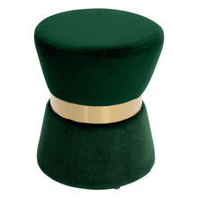 Load image into Gallery viewer, Velvet Round Pouffe Seat Foot Stool