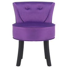 Load image into Gallery viewer, Wooden Leg Padded Seat Dressing Table Stool