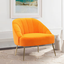 Load image into Gallery viewer, Nubuck Velvet Bucket Style Accent Chair