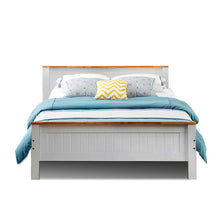 Load image into Gallery viewer, Solid Pine Bed Frame with Headboard