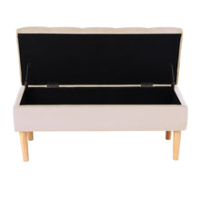 Load image into Gallery viewer, Velvet Ottoman Storage Bench