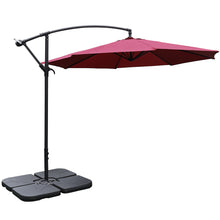 Load image into Gallery viewer, 3M Banana Parasol Patio Umbrella Sun Shade Shelter with Petal Base
