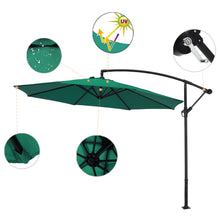 Load image into Gallery viewer, 3M Dark Green Sun Parasol Hanging Banana Umbrella