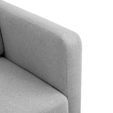 Load image into Gallery viewer, Livingandhome Linen Upholstered Padded Armchair for Home and Office