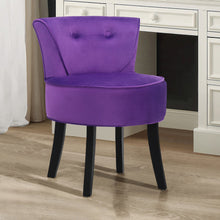 Load image into Gallery viewer, Wooden Leg Padded Seat Dressing Table Stool