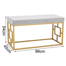 Load image into Gallery viewer, Velvet Upholstered Bench