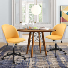Load image into Gallery viewer, Velvet Swivel Modern Office Chair Height Adjustable for Home Office