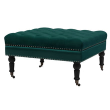 Load image into Gallery viewer, 85CM Buttoned Footstool with 4 Casters