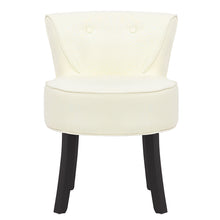 Load image into Gallery viewer, Wooden Leg Padded Seat Dressing Table Stool