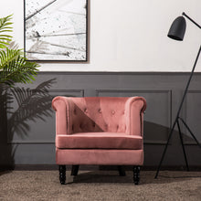 Load image into Gallery viewer, Soft Armchair Curved Accent Chair