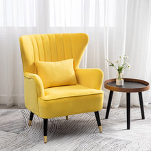 Load image into Gallery viewer, Occasion Velvet Wing back Armchair With Cushion