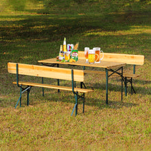 Load image into Gallery viewer, Folding Wooden Beer Table and Benches Set Garden-5 Size option