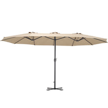 Load image into Gallery viewer, Garden Double-Sided Parasol Umbrella With Foldable Cross Base