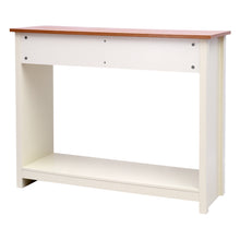 Load image into Gallery viewer, Wooden Console Table Hall End Side Table with 2 Drawers 1 Shelf