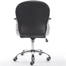 Load image into Gallery viewer, Faux Leather Office Chair with Button