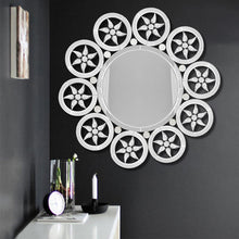 Load image into Gallery viewer, Wall Hung Round Contemporary Art Mirror