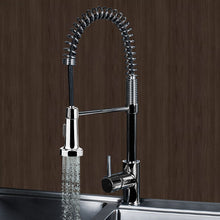 Load image into Gallery viewer, Kitchen Chrome Pull Out Sink Mixer Tap Spring Neck Faucet