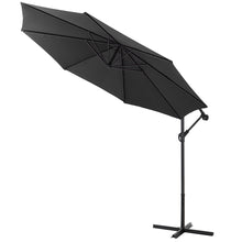 Load image into Gallery viewer, 3M Black Sun Parasol Hanging Banana Umbrella