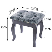 Load image into Gallery viewer, Soft Grey Dressing Table Stool