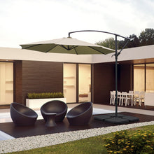 Load image into Gallery viewer, 3M Taupe Sun Parasol Hanging Banana Umbrella