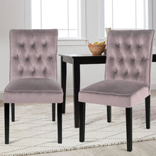 Load image into Gallery viewer, Set of 2 Buttoned Dining Chairs