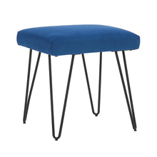 Load image into Gallery viewer, Upholstered Pouffe Stool Vanity Chair Hairpin Leg Side Chair